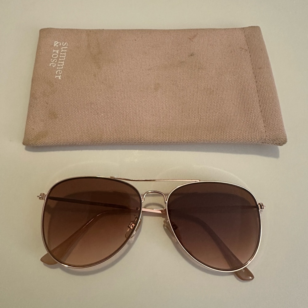 Summer & Rose Aviator Sunglasses
